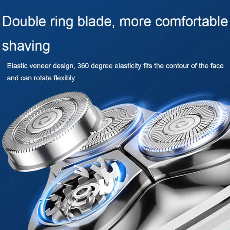 Mini Magnetic Head Shaver Smart LED Display Electric Shaver, Color: Green