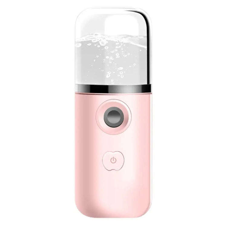30ml Handheld Alcohol Disinfectant Instrument USB Interface Hydration Meter Humidifier, Color: Pink