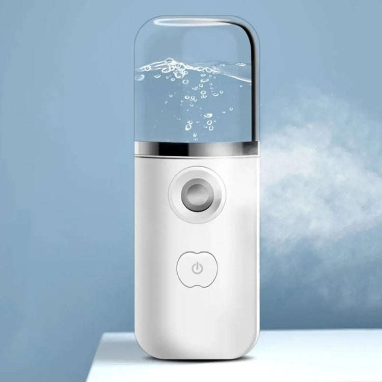 30ml Handheld Alcohol Disinfectant Instrument USB Interface Hydration Meter Humidifier, Color: White