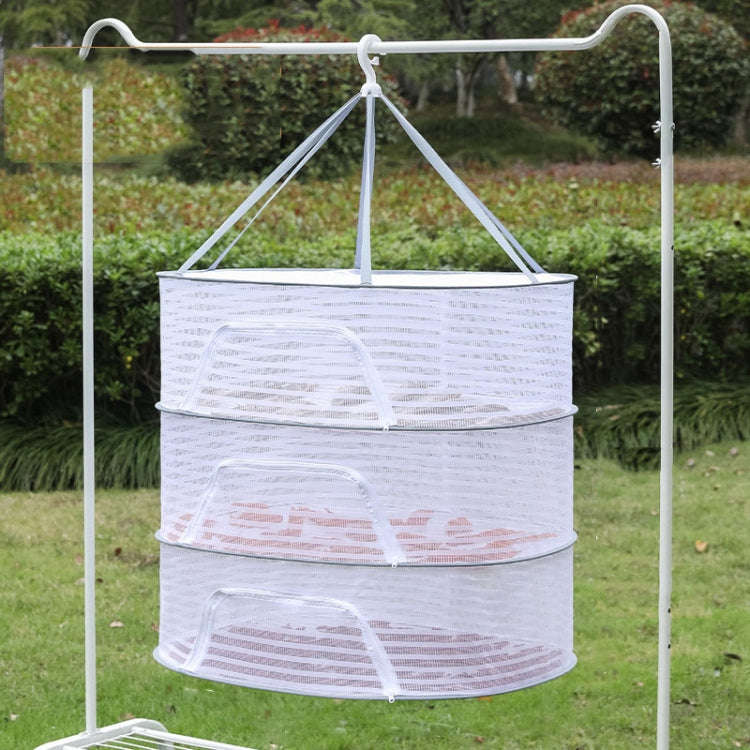 40 x 60cm  Foldable Drying Fishing Vegetables Fish Net Hanging Clothes Drying Storage Shelf, Spec...