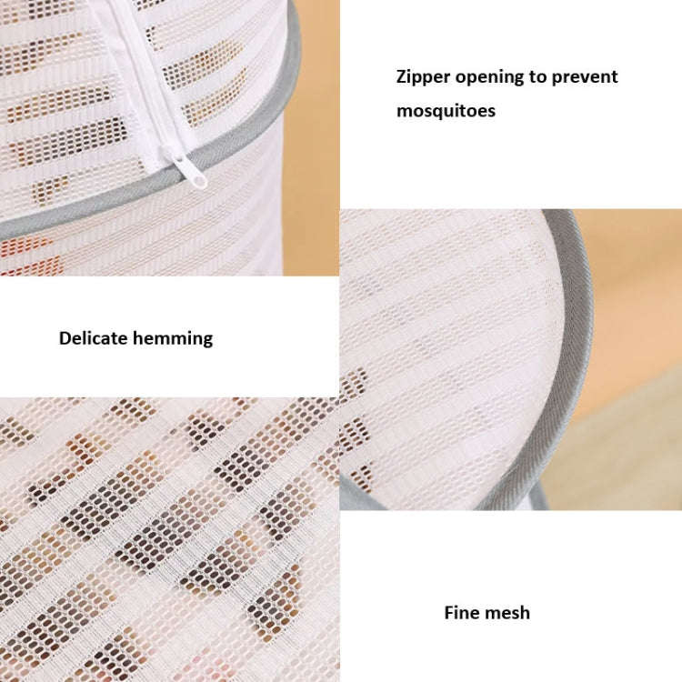 40 x 60cm  Foldable Drying Fishing Vegetables Fish Net Hanging Clothes Drying Storage Shelf, Spec...