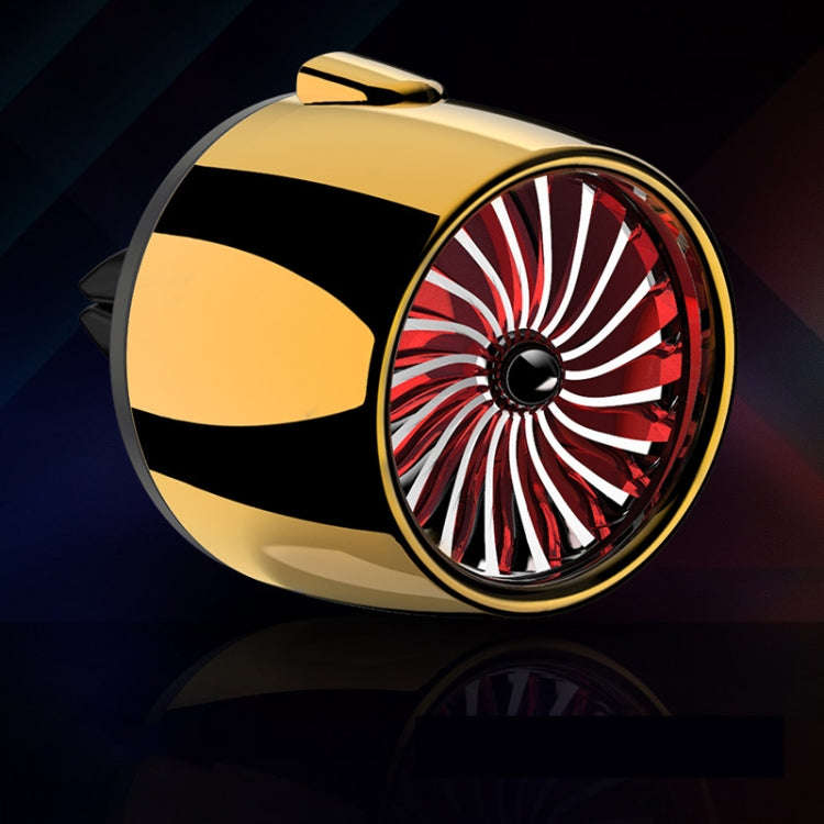 Car Fragrance Super Engine Car Air Conditioning Aroma Diffuser Outlet Ornament, Model: Golden Red...
