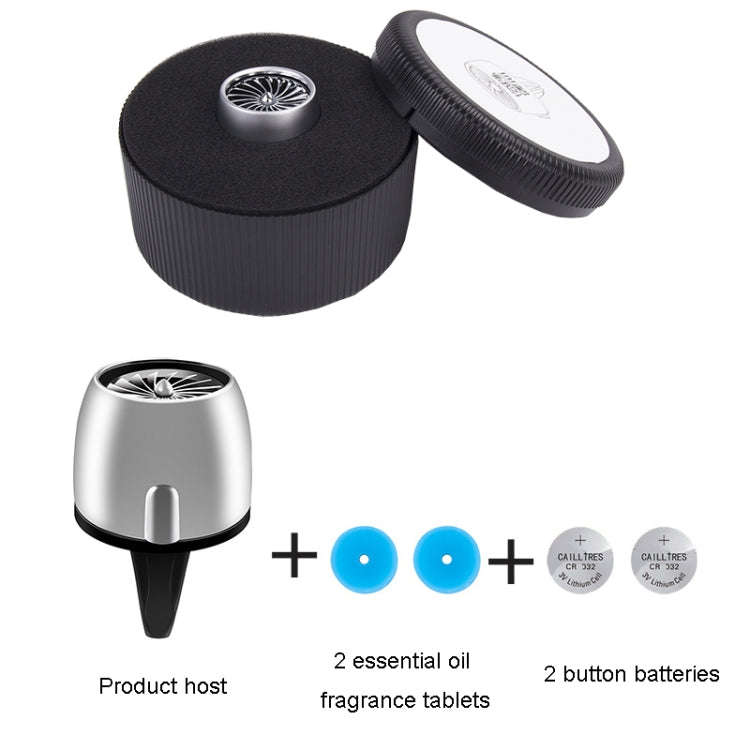 Car Fragrance Super Engine Car Air Conditioning Aroma Diffuser Outlet Ornament, Model: Gray Titan...