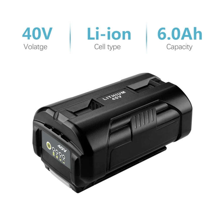 5000mAh For Ryobi OP4026A / OP4050 40V Lawn Mowers Lithium-ion Battery