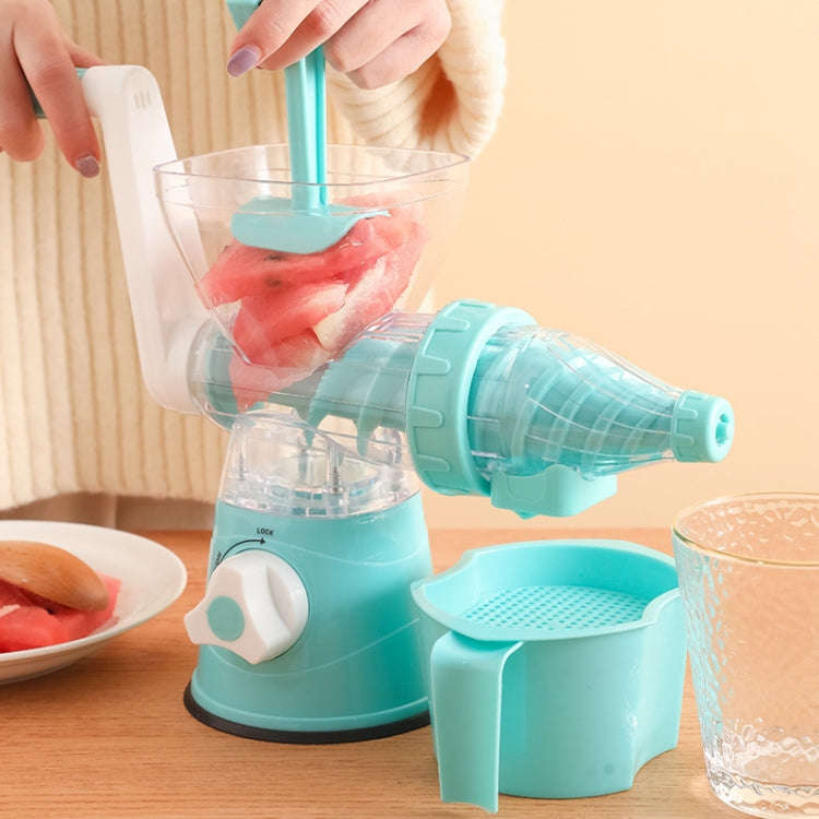 Hand Juicer Small Portable Food Processor Juice Vegetable Squeezer(Blue)