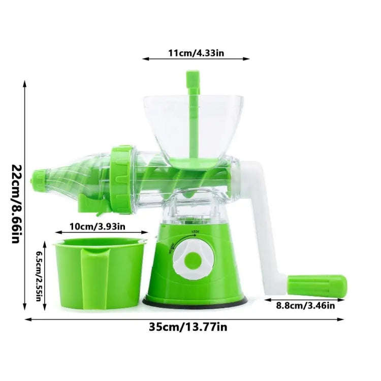 Hand Juicer Small Portable Food Processor Juice Vegetable Squeezer(Blue)