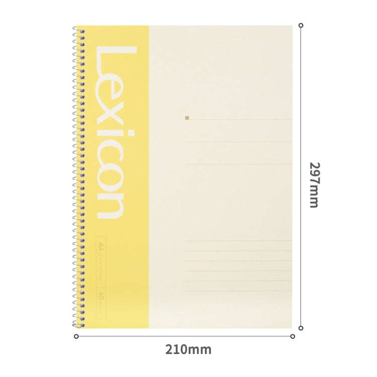 Deli 7688 A4 60-pages Spiral Bound Notebook Live Page Office Business Notepad(Random Color Delivery)