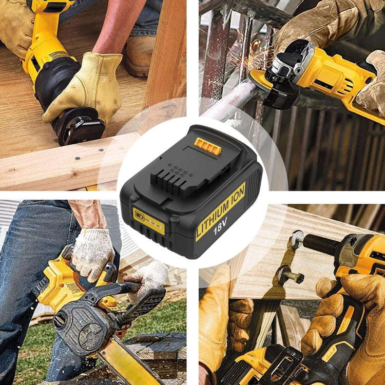 6000mAh For Dewalt DCB180 / DCB181 / DCB200 18V Electrical Tools Spare Battery