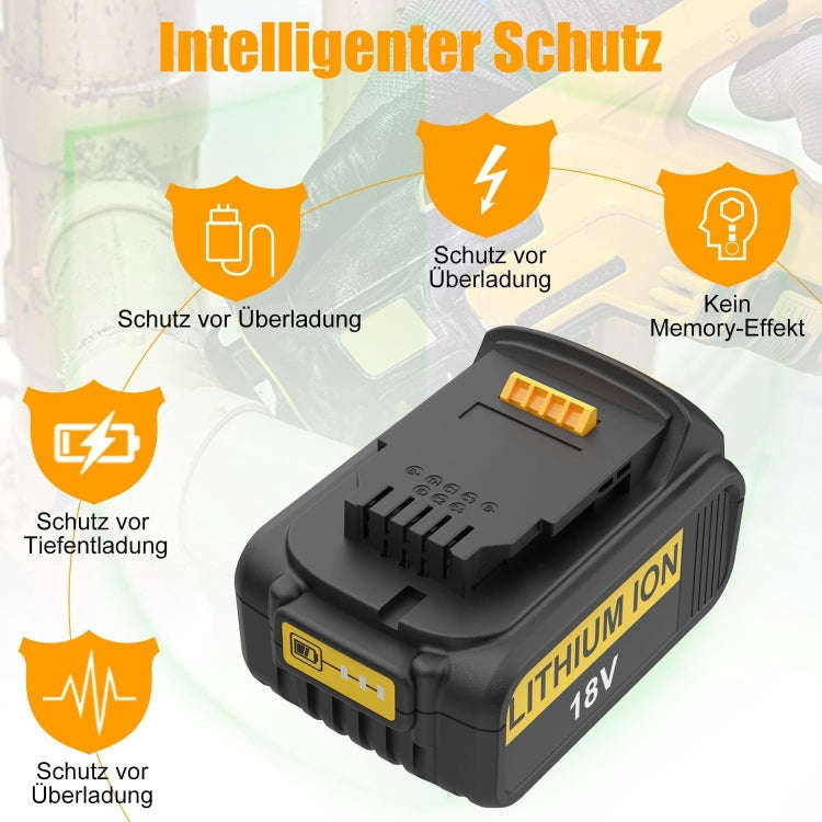 6000mAh For Dewalt DCB180 / DCB181 / DCB200 18V Electrical Tools Spare Battery