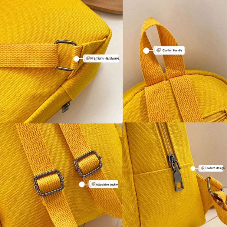 Cartoon Kindergarten Schoolbag Boys And Girls Baby Cute Canvas Shoulder Bag, Color: Deer Yellow