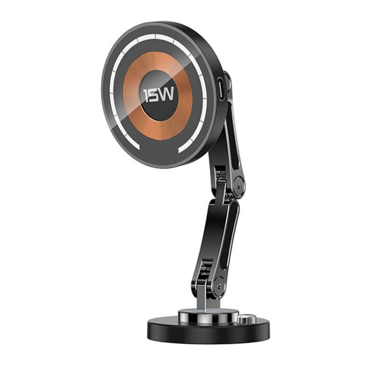 Magsafe Magnetic Mobile Phone Navigation Rotating Bracket, Model: With Wireless Charging