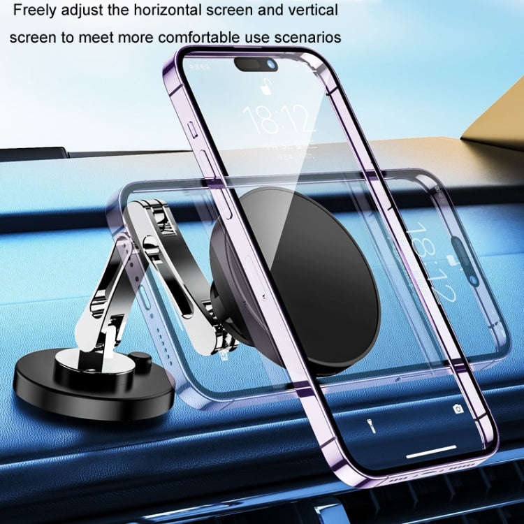 Magsafe Magnetic Mobile Phone Navigation Rotating Bracket, Model: With Wireless Charging