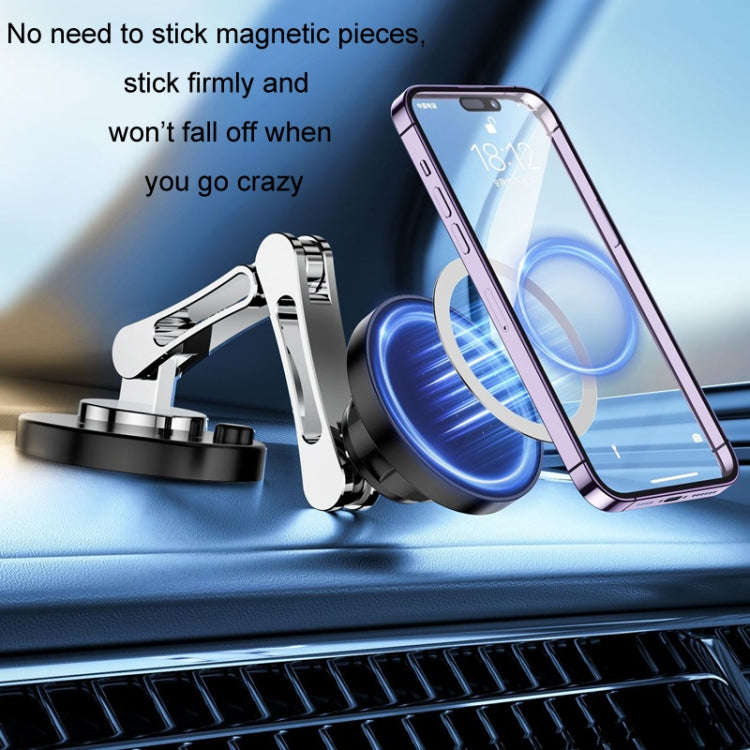 Magsafe Magnetic Mobile Phone Navigation Rotating Bracket, Model: With Wireless Charging