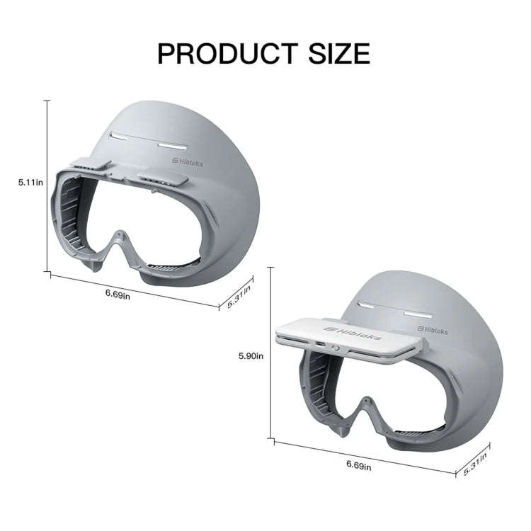 For PICO 4 Hibloks VR Glasses Face Cushion Protector Pad With Fan, Spec: 1pc PU Cotton