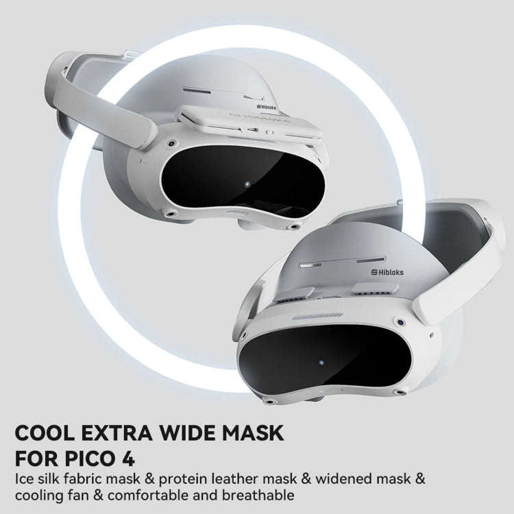 For PICO 4 Hibloks VR Glasses Face Cushion Protector Pad With Fan, Spec: 1pc PU Cotton