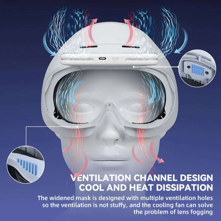 For PICO 4 Hibloks VR Glasses Face Cushion Protector Pad With Fan, Spec: 1pc PU Cotton