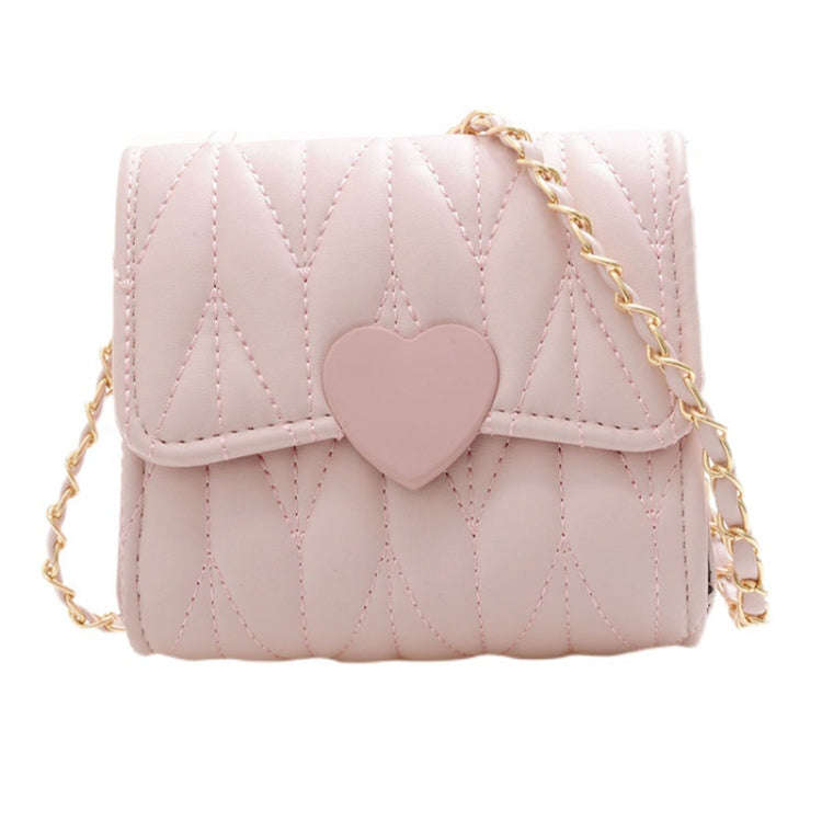 Children Chain Bag Lovely Princess Lingerie Shoulder Crossbody Bag(Pink)