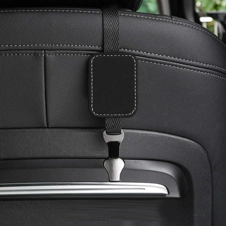 Car Rear Seat Backrest Suede Interior Multifunctional Hook(Black)