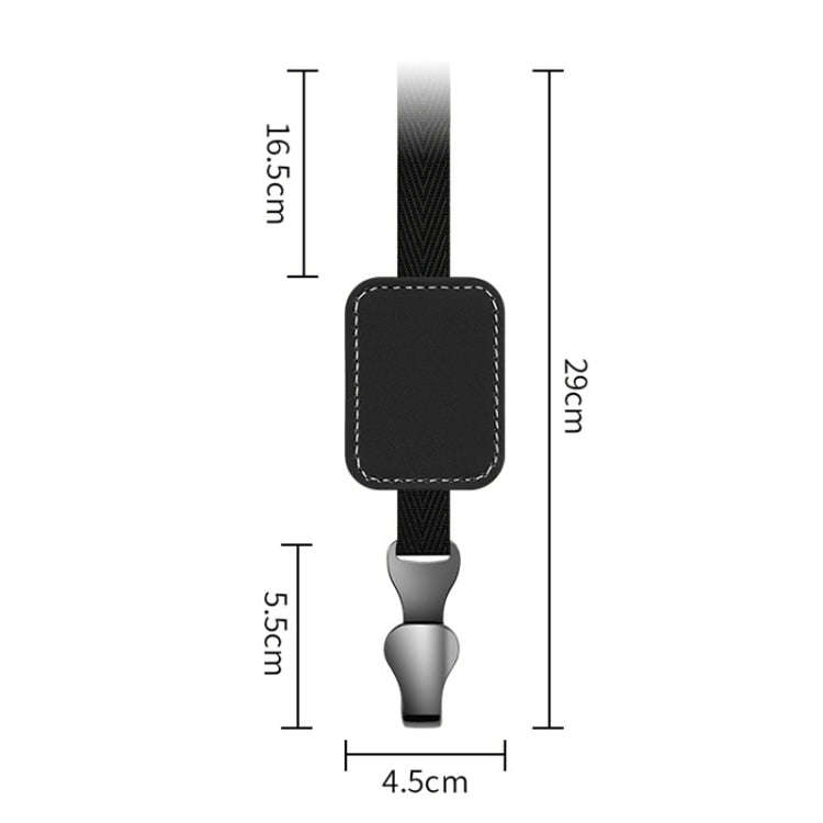 Car Rear Seat Backrest Suede Interior Multifunctional Hook(Black)
