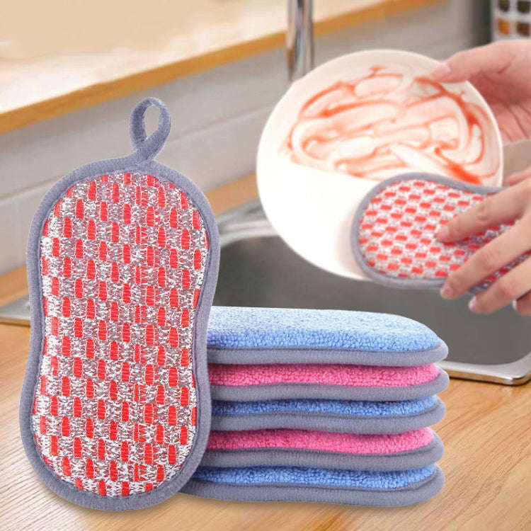 Double-sided Absorbent Kitchen Dishwashing Sponge Multifunctional Cleaning Rag, Style: 3pcs /set