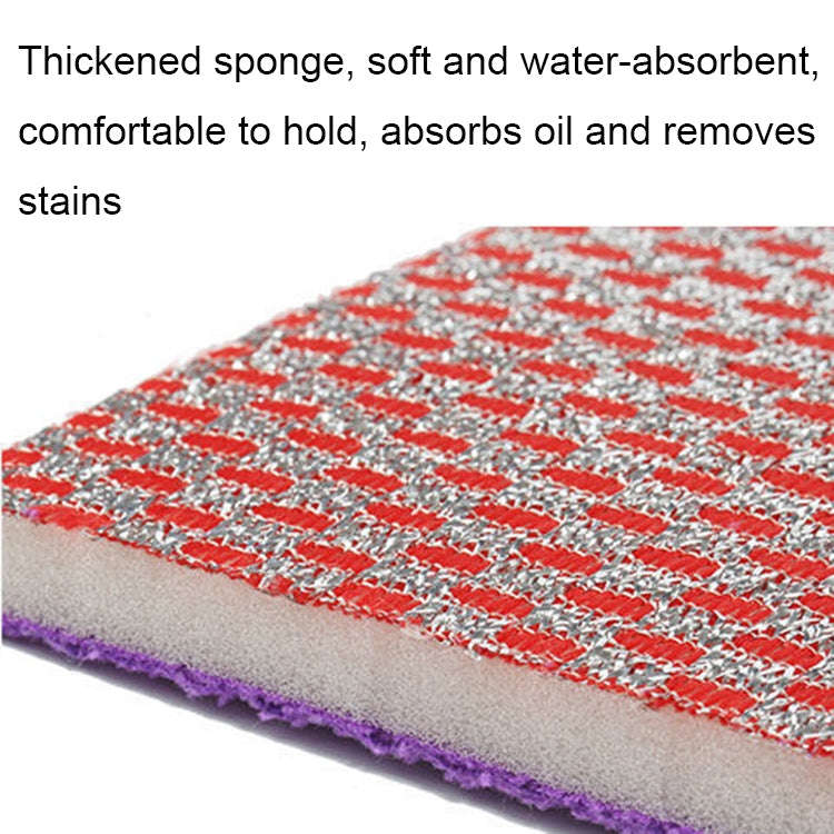 Double-sided Absorbent Kitchen Dishwashing Sponge Multifunctional Cleaning Rag, Style: 3pcs /set