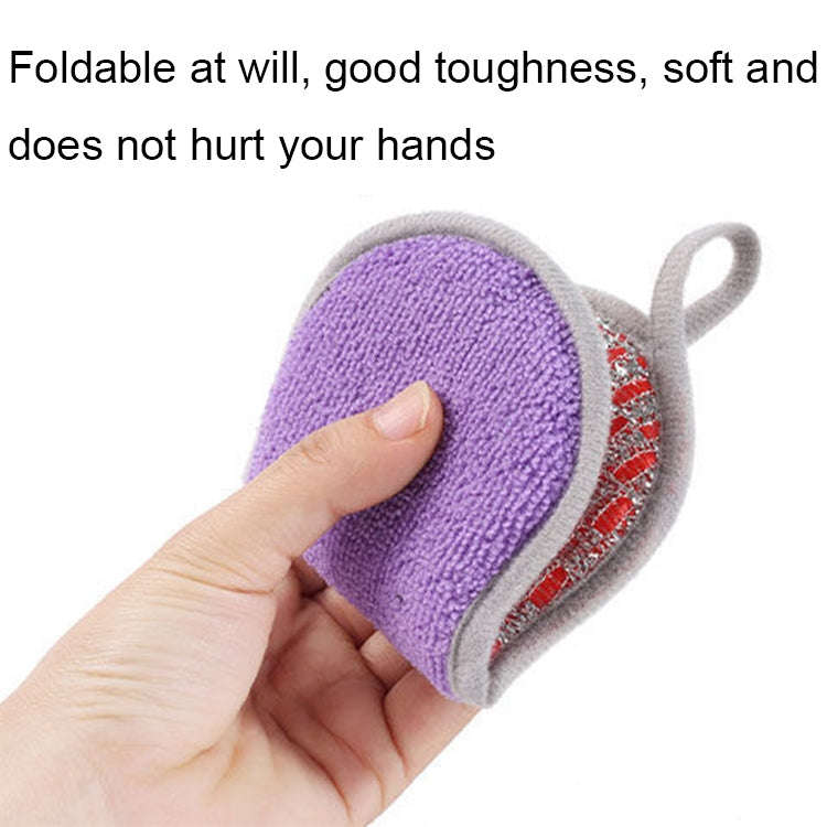 Double-sided Absorbent Kitchen Dishwashing Sponge Multifunctional Cleaning Rag, Style: 3pcs /set