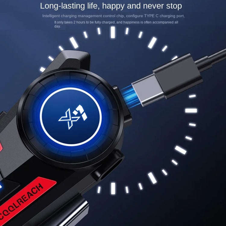 X7 Motorcycle Helmet Bluetooth Headset Riding Navigation Listening Song Soft Hard Wheat(Blue)