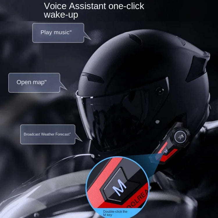 X7 Motorcycle Helmet Bluetooth Headset Riding Navigation Listening Song Soft Hard Wheat(Blue)