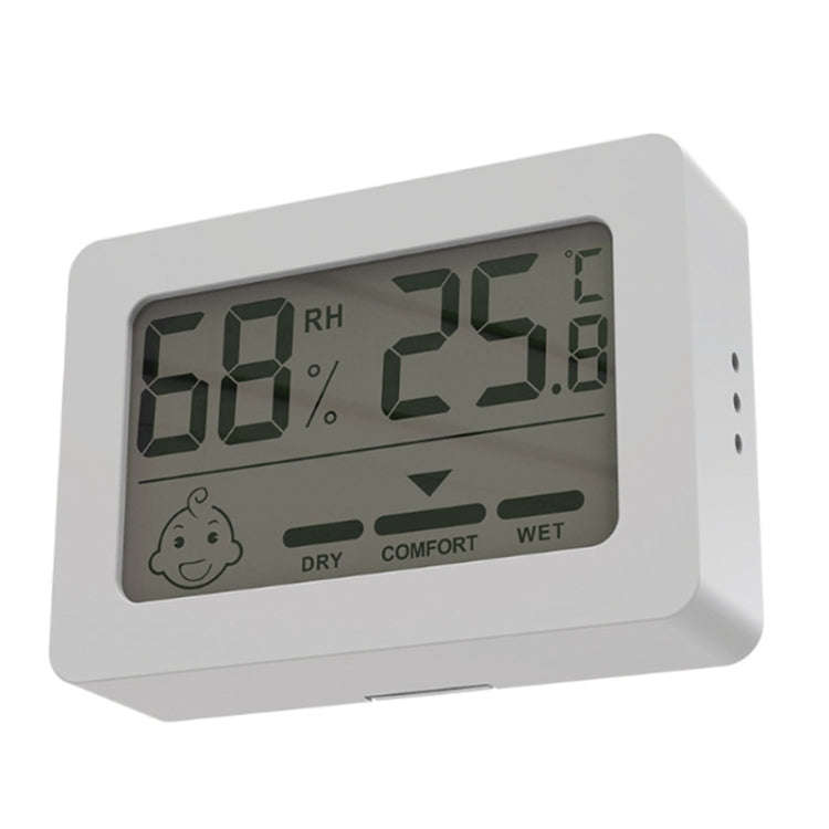 Household Indoor Mini Electronic Temperature And Humidity Meter With Stand(Black)