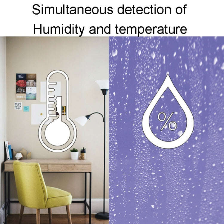 Household Indoor Mini Electronic Temperature And Humidity Meter With Stand(White)