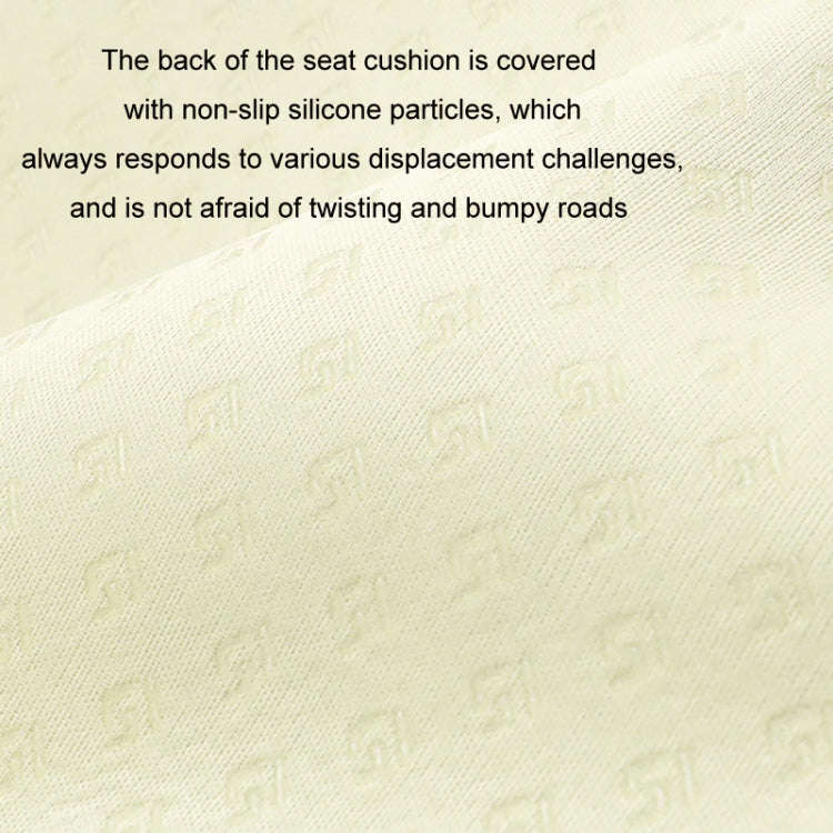 Car USB Heated Seat Cushion Winter Plush Child Seat Pad, Size: 90x32cm(Beige)