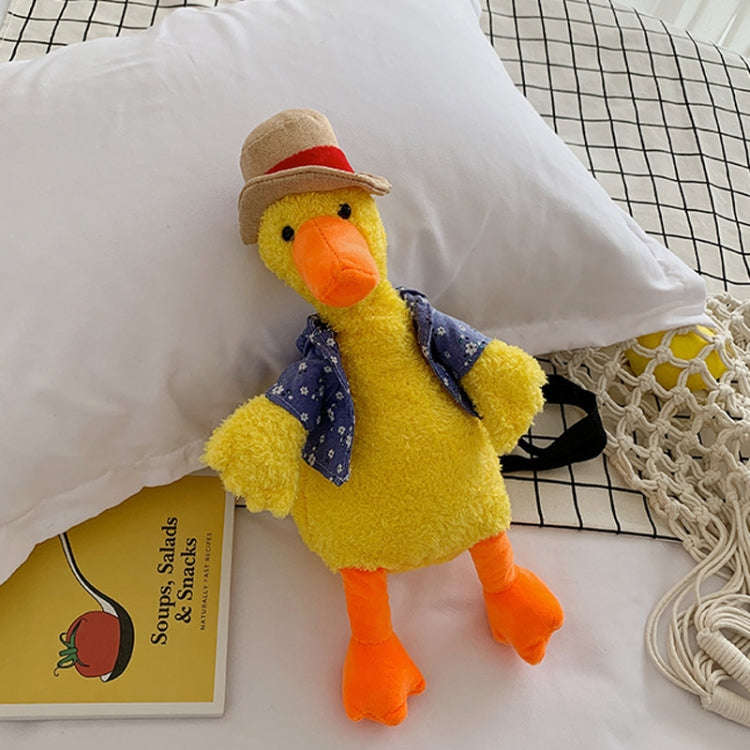Cartoon Plush Doll Shoulder Bag Cute Puppy  Crossbody Bag, Style: Duck Yellow