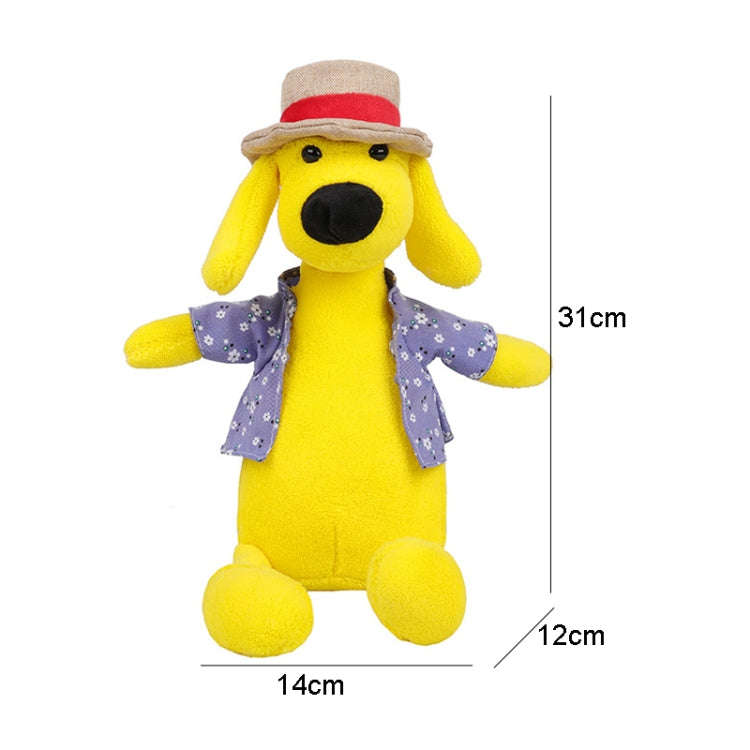 Cartoon Plush Doll Shoulder Bag Cute Puppy  Crossbody Bag, Style: Duck White Red