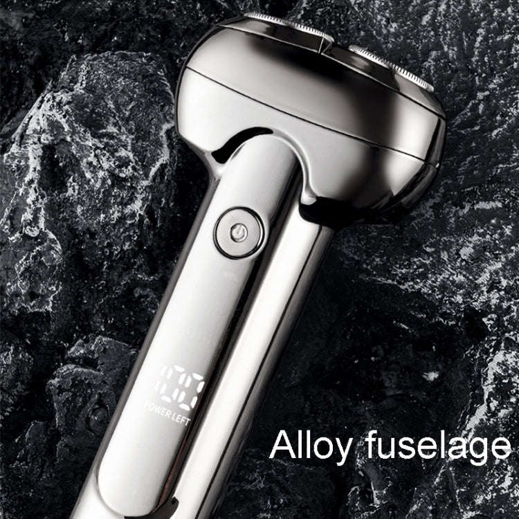 Men Electrical Shaver Portable Mini LED Digital Display Smart Shaving Razor(Fantasy Night Black)