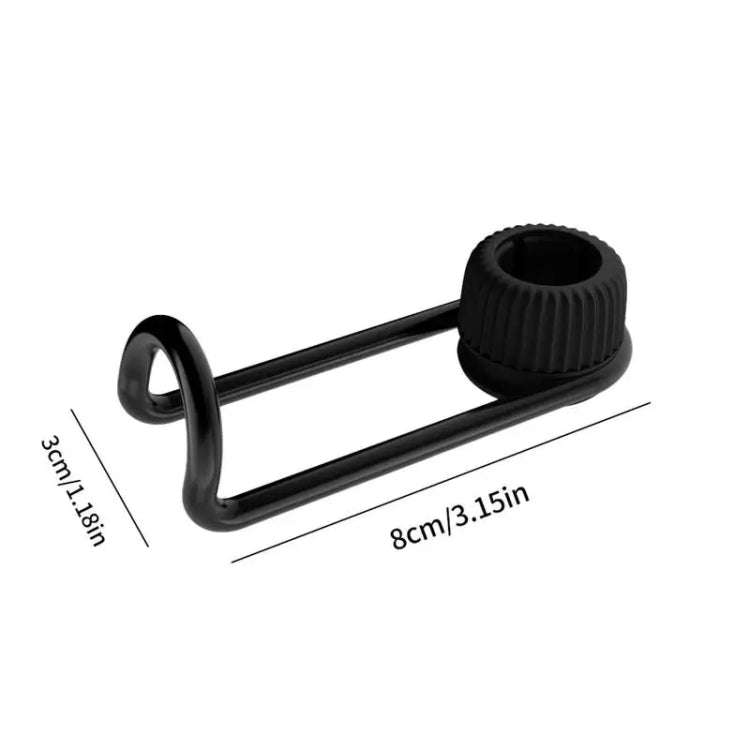 bbdd Alloy Car Hooks Invisible Seat Back Car Hangers(Black)