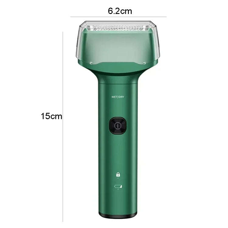 Men Reciprocating 3-Blade Rechargeable Shaver Washable Portable Beard Razor(Blue)