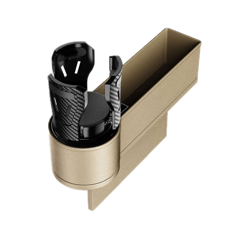 Car Seat Gap Storage Box Car Water Cup Holder Ashtray, Color: Left Beige