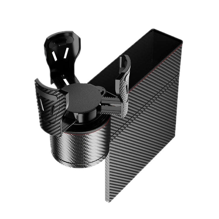 Car Seat Gap Storage Box Car Water Cup Holder Ashtray, Color: Right Carbon Fiber