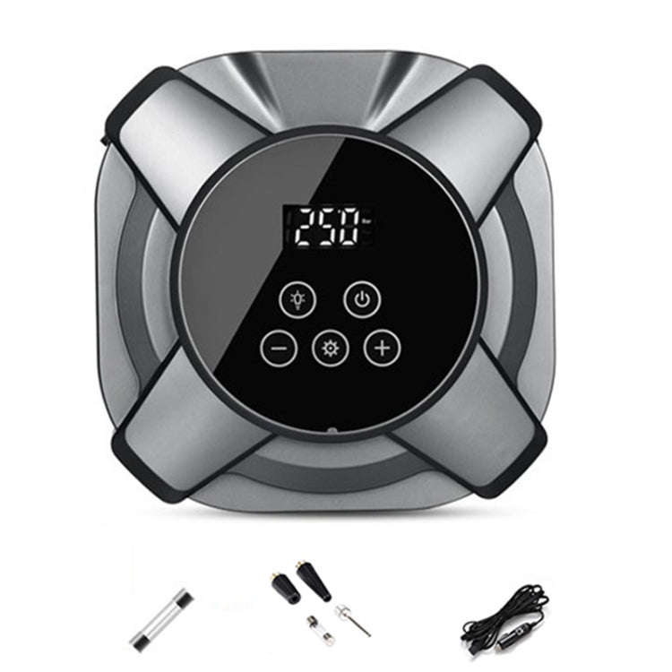 22 Cylinders Car Intelligent Digital Display Inflator Pump Portable Car Tire Pneumatic Engine(Sil...