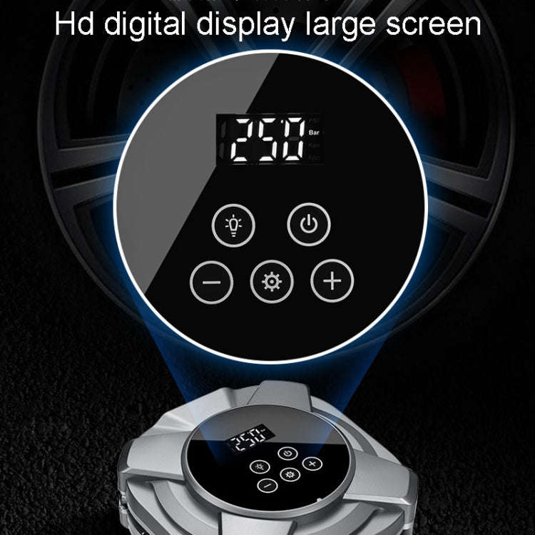 30 Cylinders Car Intelligent Digital Display Inflator Pump Portable Car Tire Pneumatic Engine(Black)