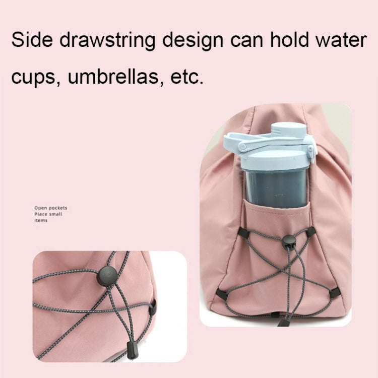 Dry And Wet Separation Swimming Storage Bag Sports Fitness Bag With Shoe Compartment, Color: Pink