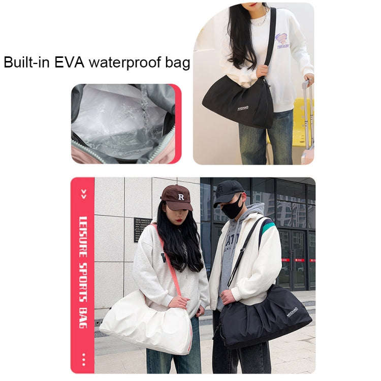 Dry And Wet Separation Swimming Storage Bag Sports Fitness Bag With Shoe Compartment, Color: Pink