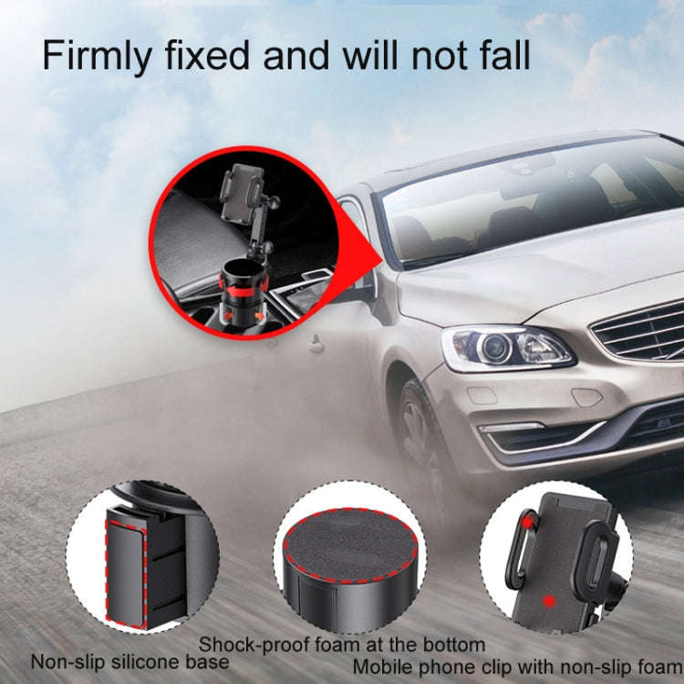 2 in 1 Car Mobile Phone Holder Multifunctional Water Cup Beverage Holder(SD-1055)
