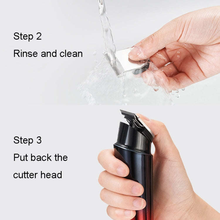 Rechargeable Home Hairdresser Electrical Hair Clippers Hair Shaving Device(Black)