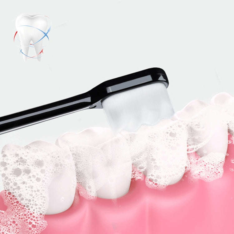 10pcs Nano Silk Soft Bristle Independent Packing Portable Couple Toothbrush, Spec: White Wave