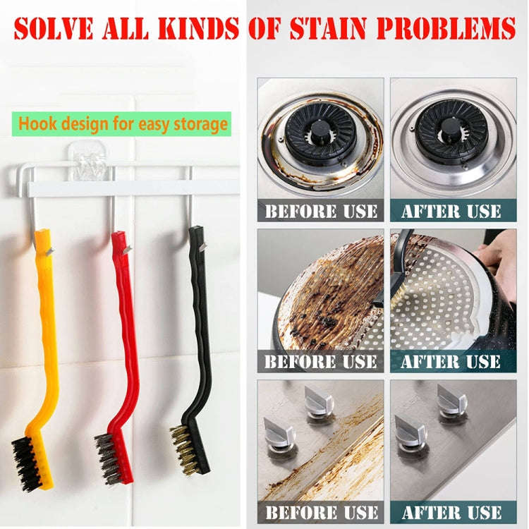13pcs /Set Multifunctional Kitchen Stove Cleaning Brush Set Range Hood Sink Gap Brush