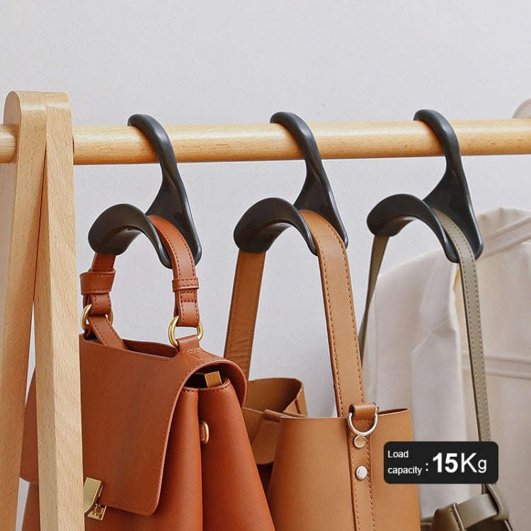 5pcs Wardrobe Hook Hat and Scarf Storage Rack Bag Anti-deformation Arch Hanger(White)