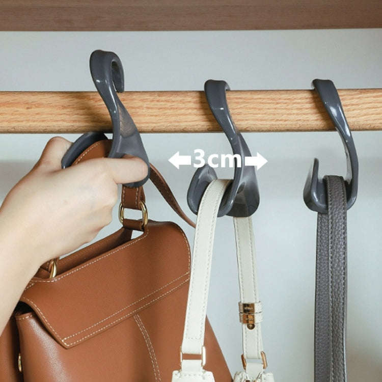 5pcs Wardrobe Hook Hat and Scarf Storage Rack Bag Anti-deformation Arch Hanger(White)