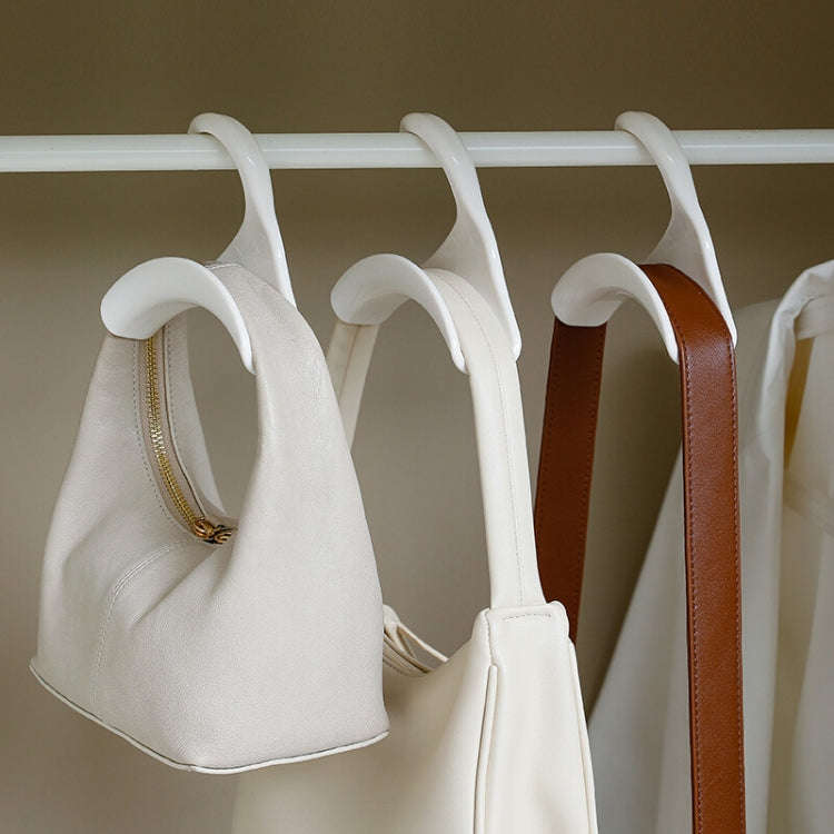 5pcs Wardrobe Hook Hat and Scarf Storage Rack Bag Anti-deformation Arch Hanger(White)