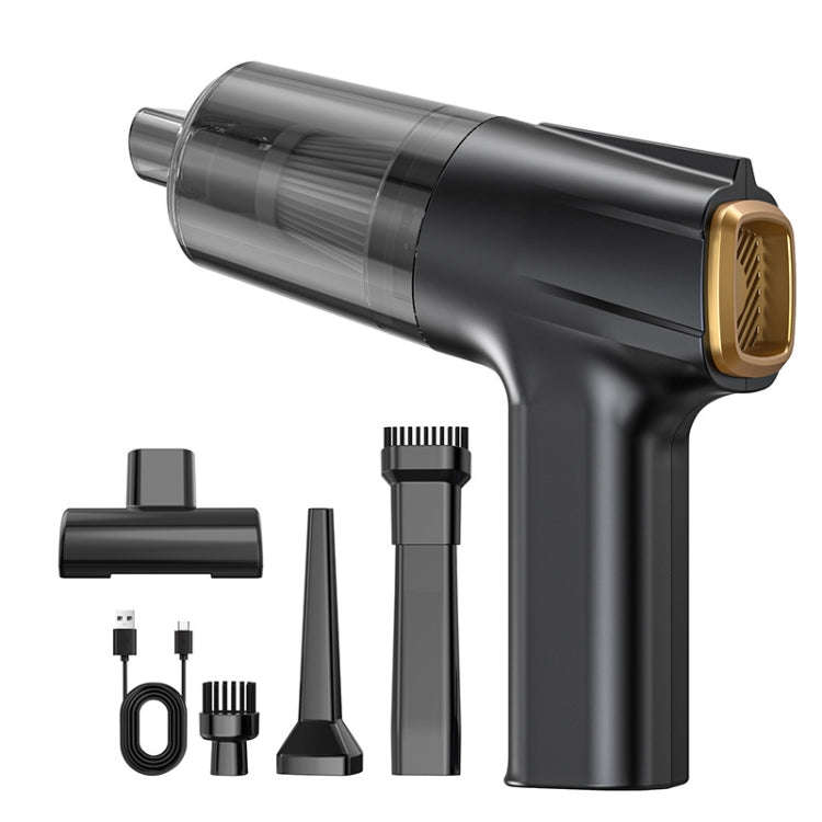 Car Vacuum Cleaner Handheld Compact Powerful Cleaning Tool For Car And Home Use(Black)